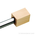 BEIGE Wood Grain Leader Curtain Rod Wholesale